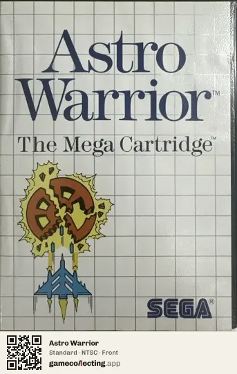 Astro Warrior Sega Master System, NTSC box front