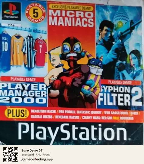 Euro Demo 57 PlayStation, PAL box front