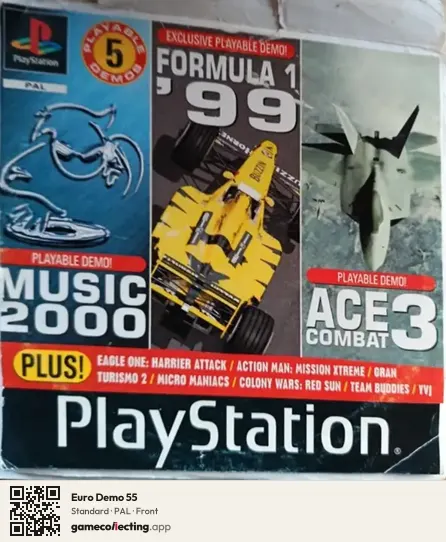 Euro Demo 55 PlayStation, PAL box front