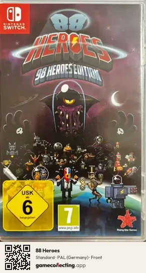 88 Heroes Nintendo Switch, Germany box front