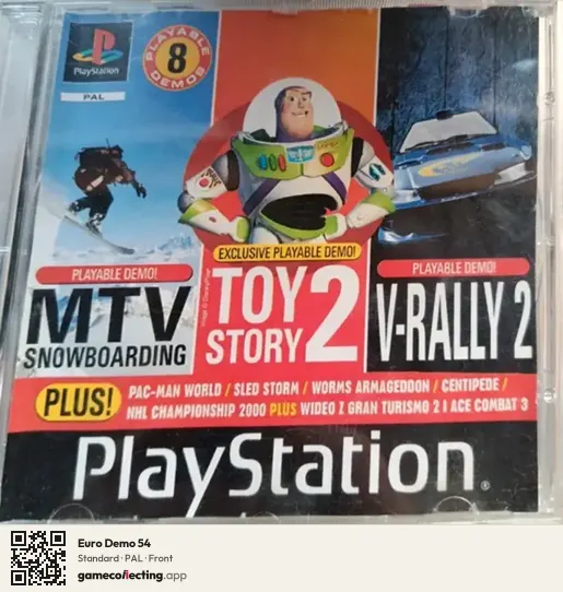 Euro Demo 54 PlayStation, PAL box front