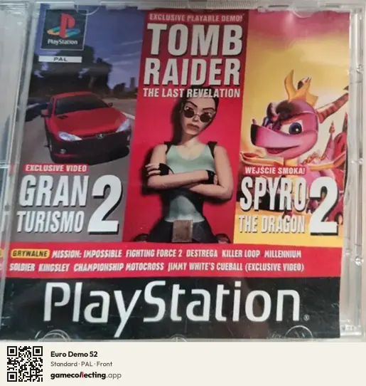 Euro Demo 52 PlayStation, PAL box front