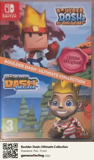 Boulder Dash: Ultimate Collection Nintendo Switch, PAL box front