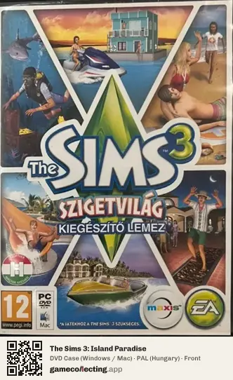 The Sims 3: Island Paradise Computer, Hungary box front