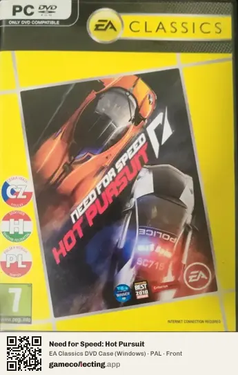 Need for Speed: Hot Pursuit Computer, PAL box front