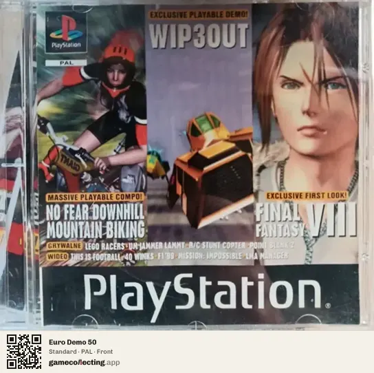 Euro Demo 50 PlayStation, PAL box front