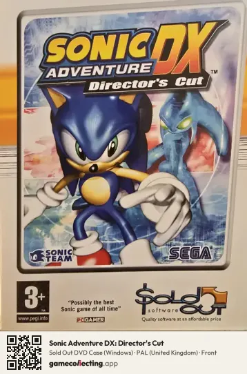 Sonic Adventure DX: Director's Cut Computer, United Kingdom box front