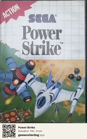 Power Strike Sega Master System, PAL box front