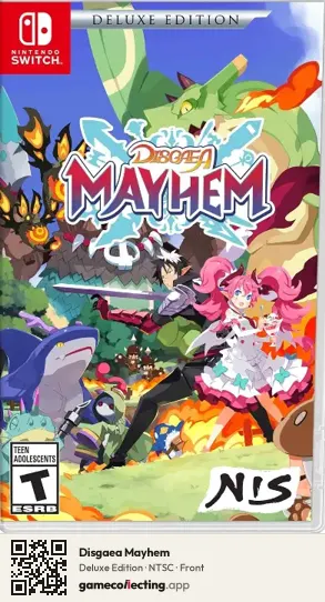 Disgaea Mayhem Nintendo Switch, NTSC box front