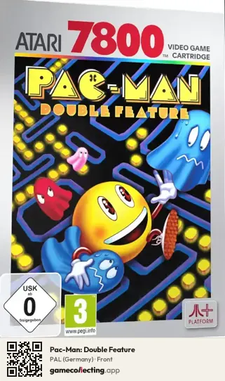 Pac-Man: Double Feature Atari 7800, Germany box front