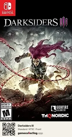 Darksiders III Nintendo Switch, NTSC box front