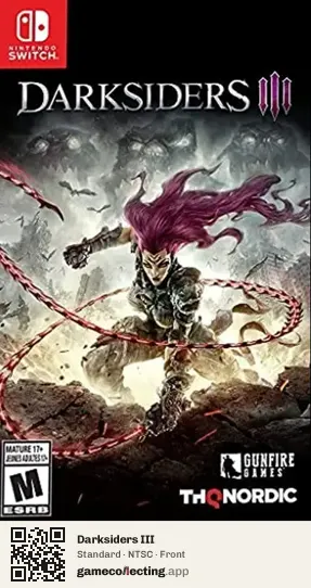 Darksiders III Nintendo Switch, NTSC box front