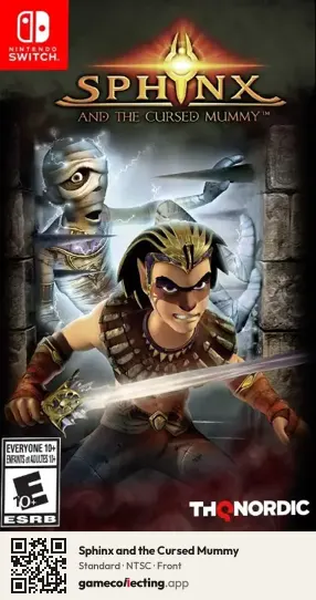 Sphinx and the Cursed Mummy Nintendo Switch, NTSC box front