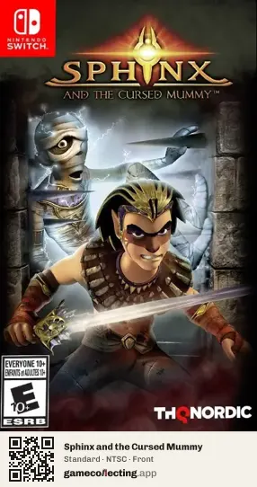 Sphinx and the Cursed Mummy Nintendo Switch, NTSC box front