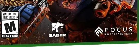 Warhammer 40,000: Space Marine 2, the ESRB box on its front