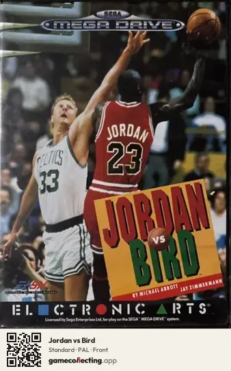 Jordan vs Bird Sega Mega Drive / Genesis, PAL box front
