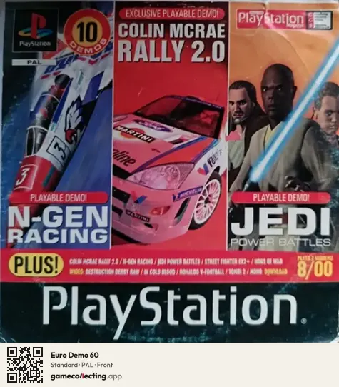 Euro Demo 60 PlayStation, PAL box front