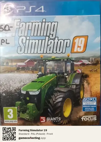 Farming Simulator 19 PlayStation 4, Poland box front