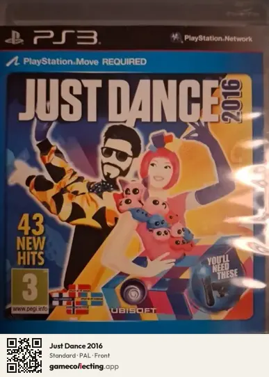 Just Dance 2016 PlayStation 3, PAL box front