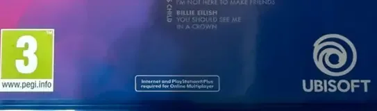 Just Dance 2024 Edition, the PEGI square on its front
