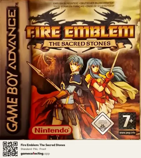 Fire Emblem: The Sacred Stones Game Boy Advance, PAL box front