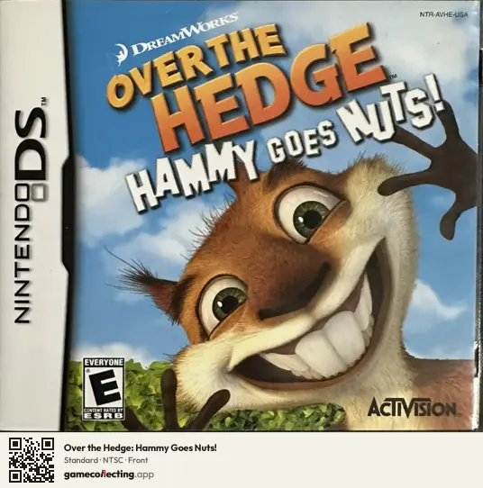 Over the Hedge: Hammy Goes Nuts! Nintendo DS, NTSC box front