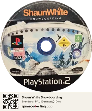 Shaun White Snowboarding PlayStation 2, PAL disc