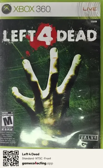 Left 4 Dead Xbox 360, NTSC box front