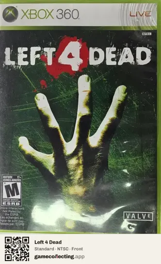 Left 4 Dead Xbox 360, NTSC box front