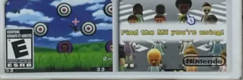 Wii Play, the ESRB box on its front
