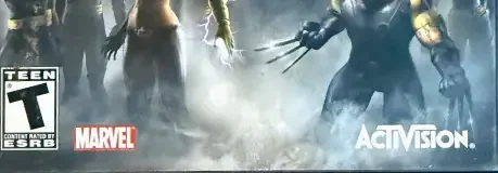 X-Men Legends, the ESRB box on its front