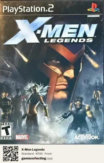 X-Men Legends PlayStation 2, NTSC box front