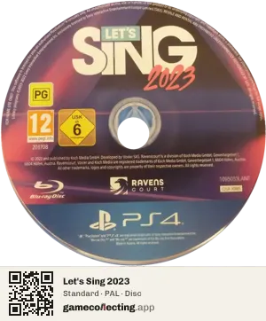 Let's Sing 2023 PlayStation 4, PAL disc