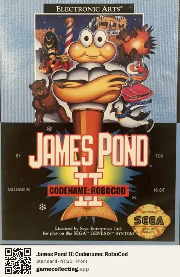 James Pond II: Codename: RoboCod Sega Mega Drive / Genesis, NTSC box front