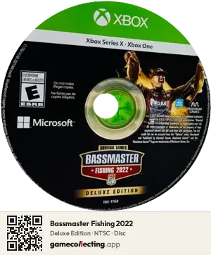 Bassmaster Fishing 2022 Xbox Series X, NTSC disc