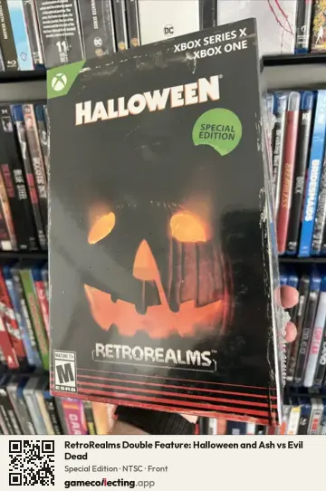 RetroRealms Double Feature: Halloween and Ash vs Evil Dead Xbox Series X, NTSC box front