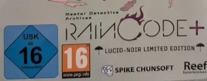Master Detective Archives: RAIN CODE Plus, the USK square on its front