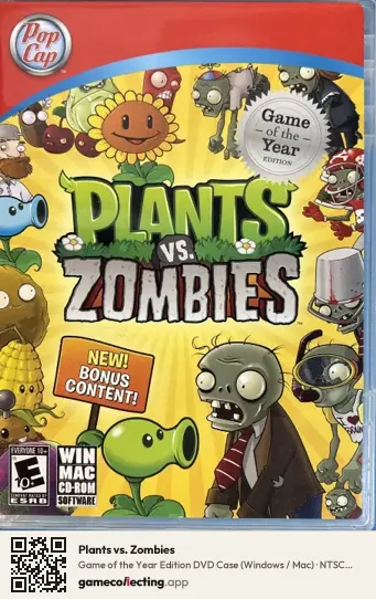 Plants vs. Zombies Computer, NTSC box front