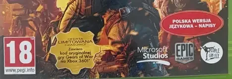 Gears of War: Judgment, the PEGI square on its front