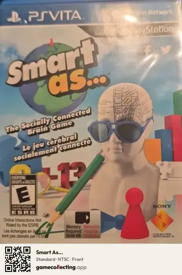 Smart As... PlayStation Vita, NTSC box front