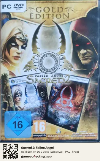 Sacred 2: Fallen Angel Computer, PAL box front