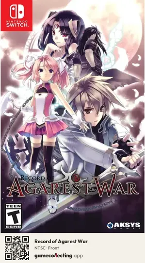 Record of Agarest War Nintendo Switch, NTSC box front