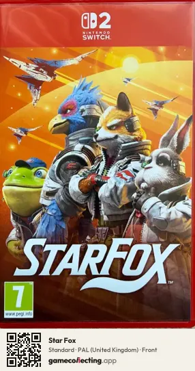 Star Fox Nintendo Switch 2, United Kingdom box front