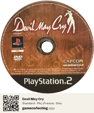 Devil May Cry PlayStation 2, PAL disc