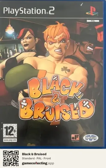 Black & Bruised PlayStation 2, PAL box front