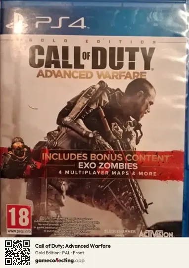 Call of Duty: Advanced Warfare PlayStation 4, PAL box front