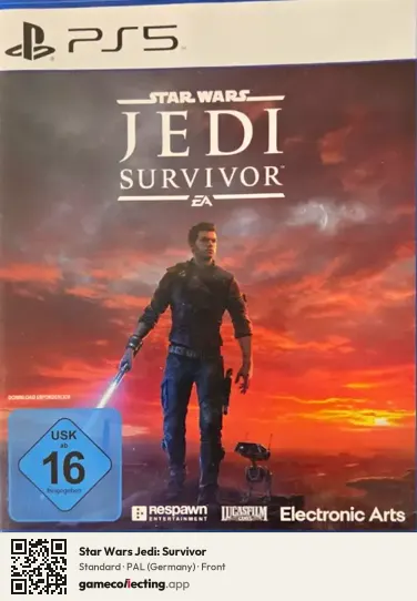 Star Wars Jedi: Survivor PlayStation 5, Germany box front
