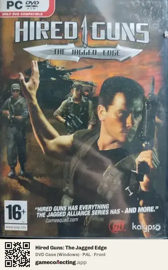 Hired Guns: The Jagged Edge Computer, PAL box front