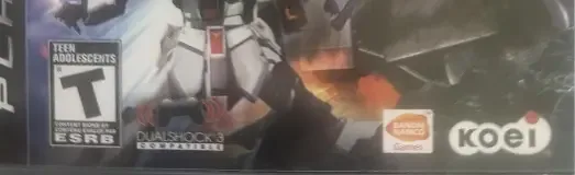 Dynasty Warriors: Gundam 2, the ESRB box on its front