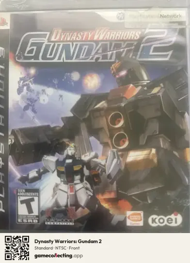 Dynasty Warriors: Gundam 2 PlayStation 3, NTSC box front